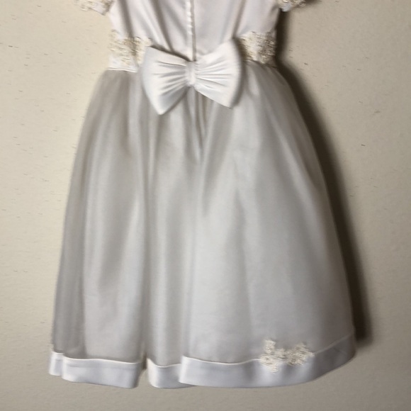 JJ Anjorden Formal appliqué pearls Dress Communion 7 prettier than pictu… - Picture 5 of 13